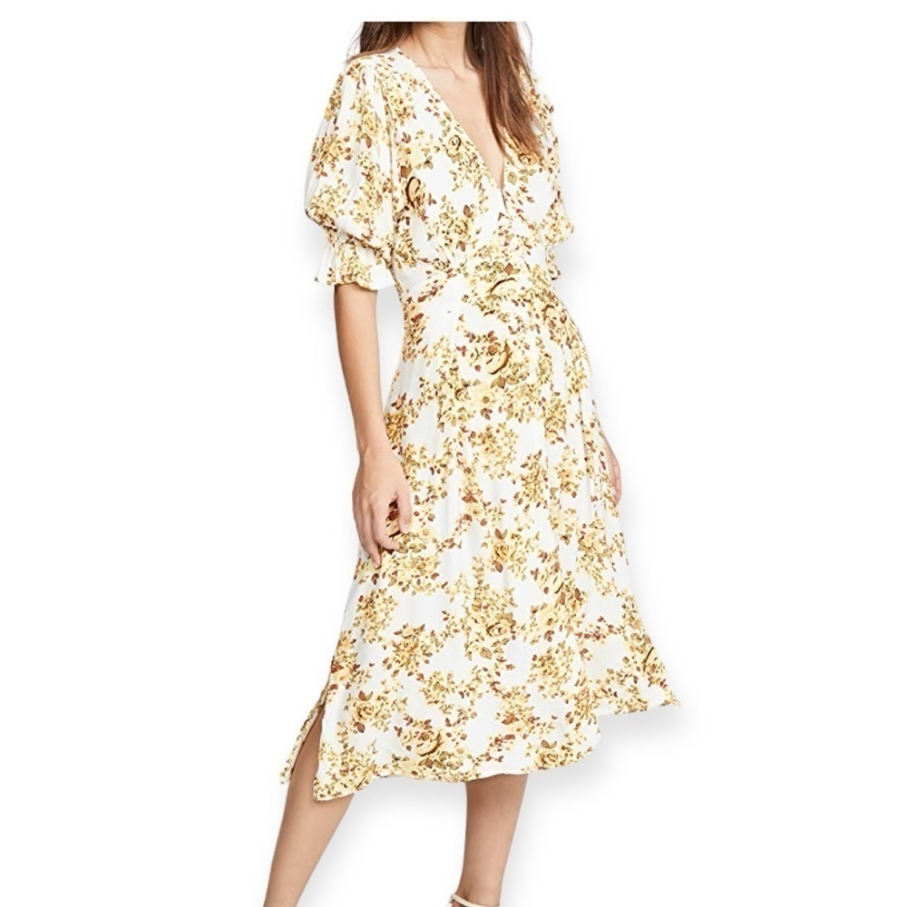 NWT FAITHFULL THE BRAND Floral Midi Dress